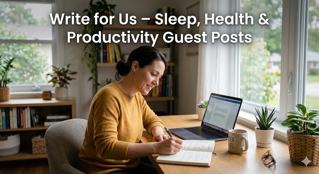Write for Us – Sleep, Health & Productivity Guest Posts